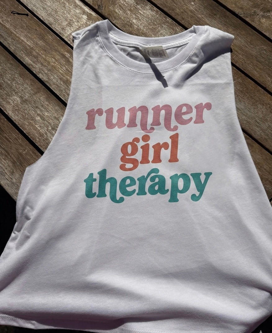 Runner Girl Therapy Crop Tank