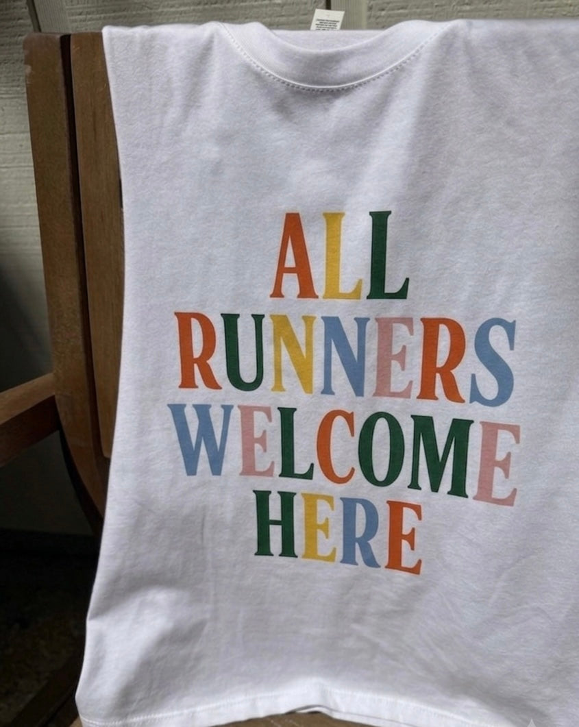 All Runners Welcome Crop Tank
