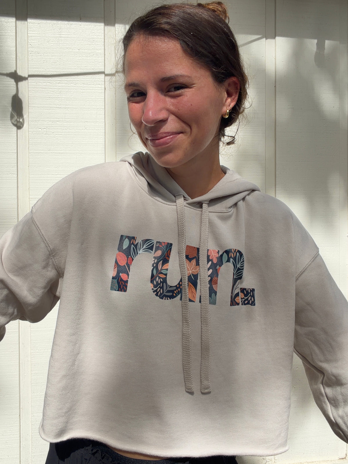 Autumn Run Crop Sweatshirt