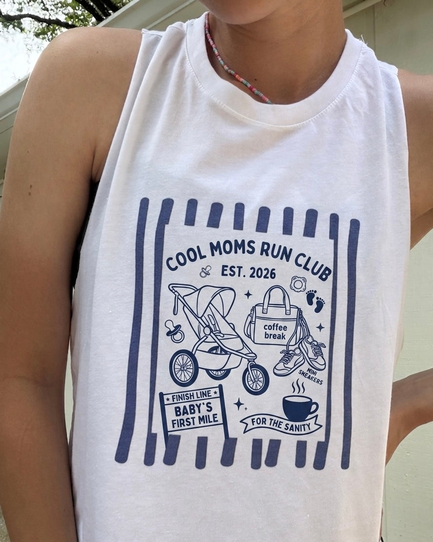 Cool Moms Run Club Crop Tank