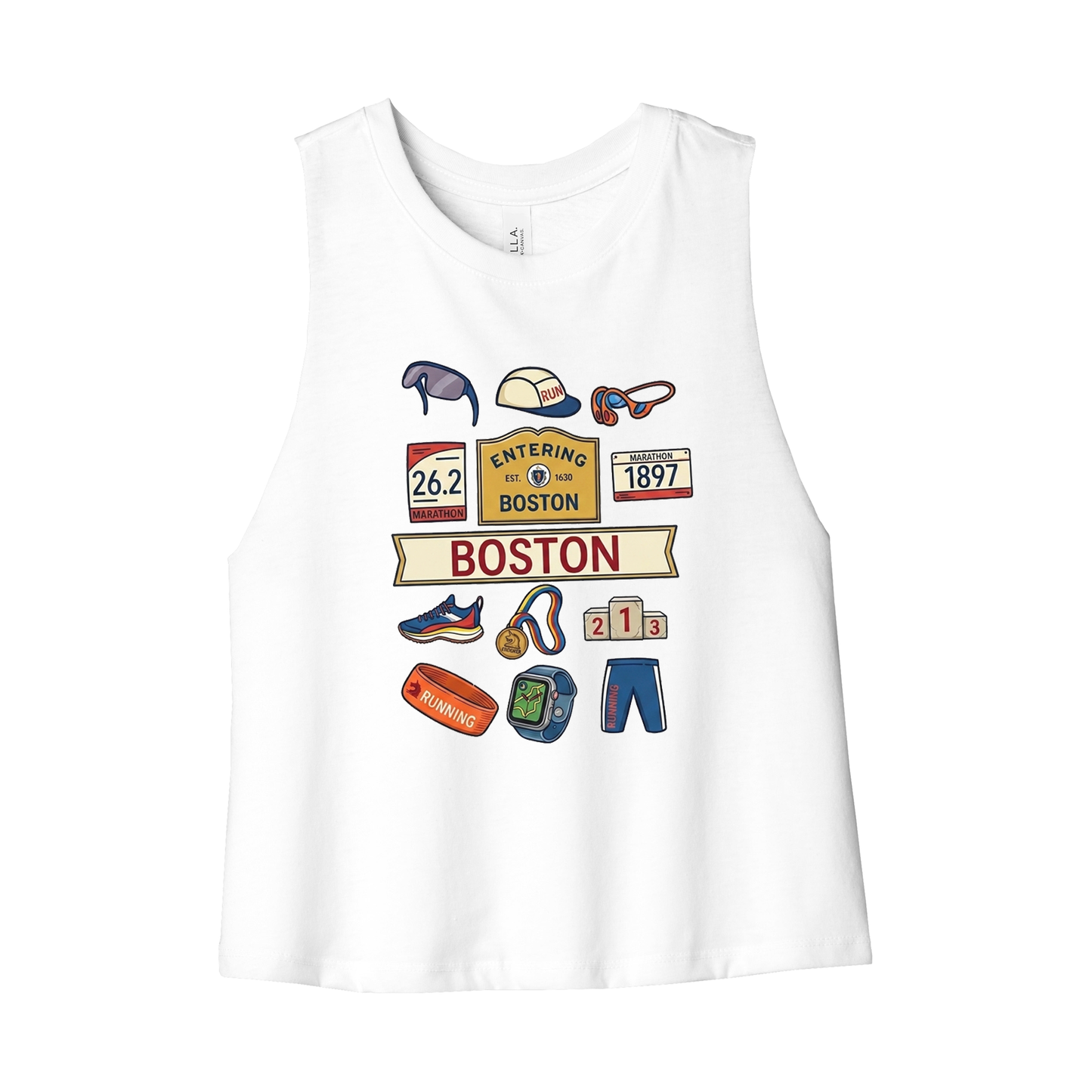 The Boston Colorful Crop Tank
