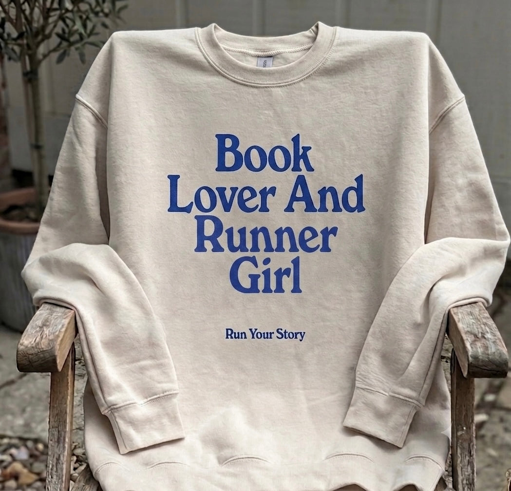 Book Lover And Runner Girl Crew Sweatshirt