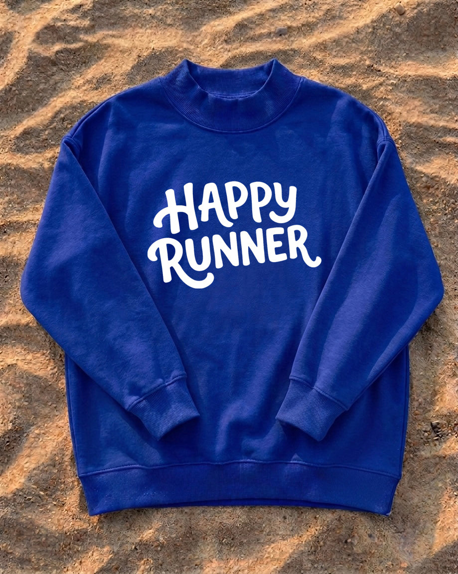 Happy Runner Mock Neck Sweatshirt