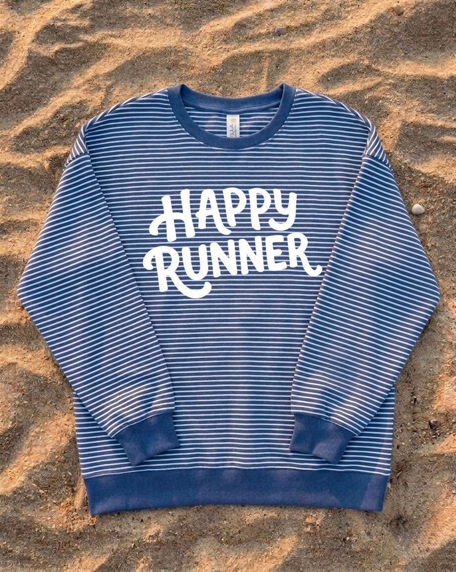 Happy Runner Striped Sweatshirt