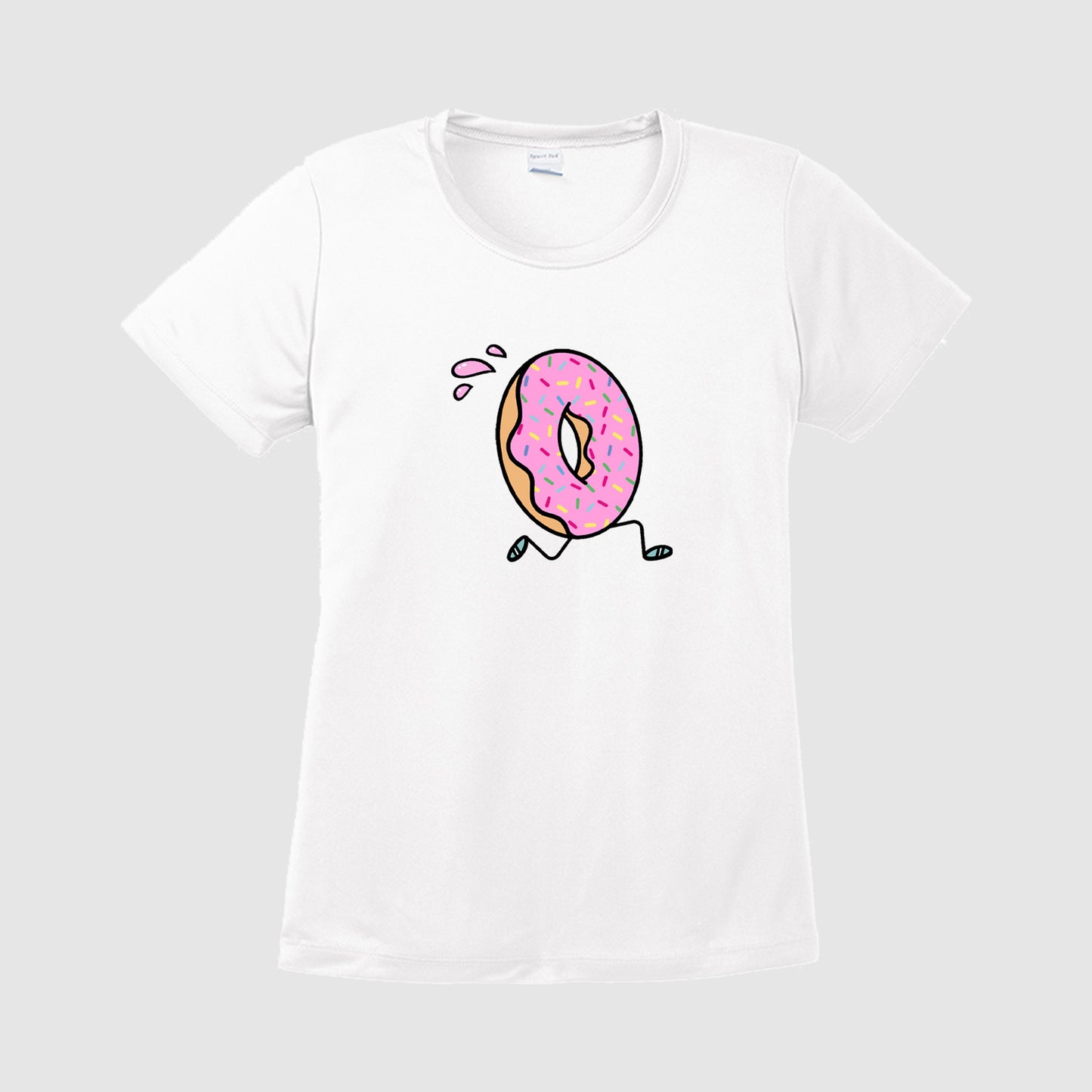Running Donut Women's Performance Short Sleeve