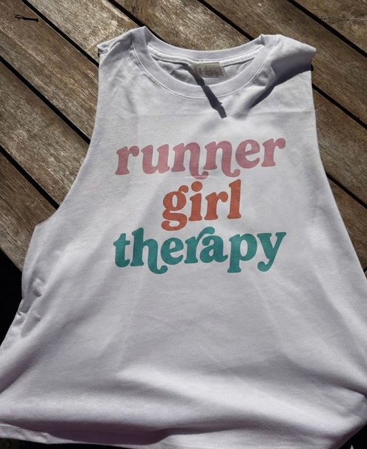Runner Girl Therapy Crop Tank