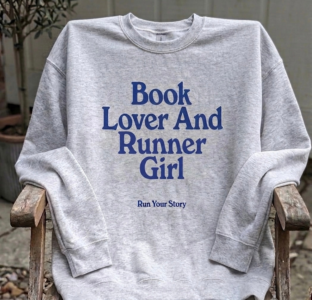 Book Lover And Runner Girl Crew Sweatshirt