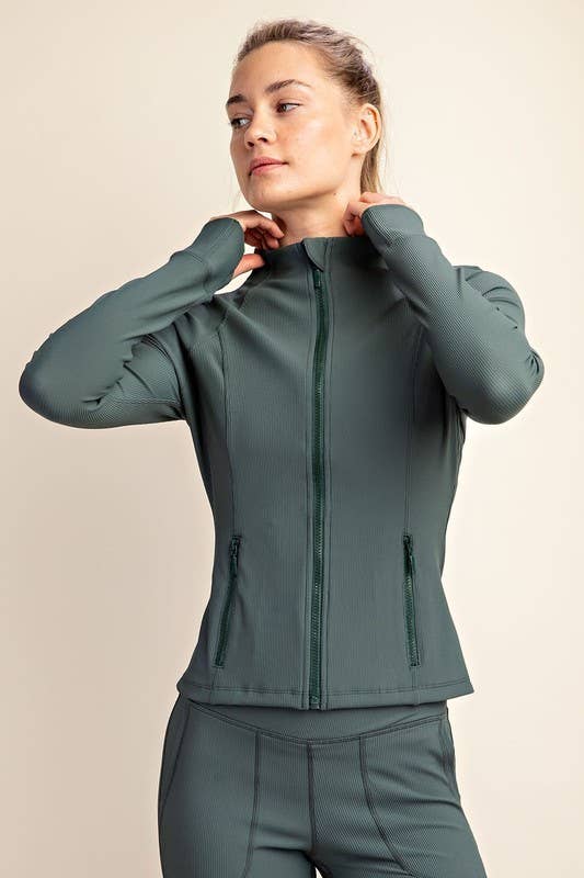 Ribbed Active Jacket