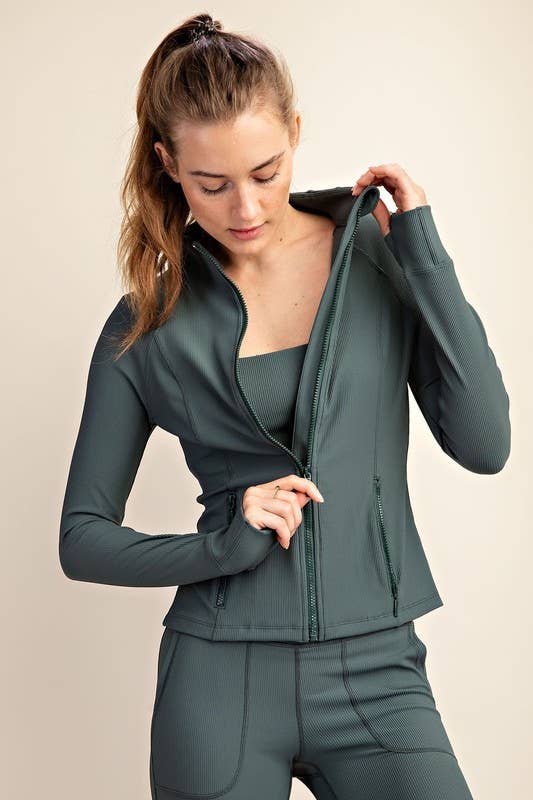 Ribbed Active Jacket