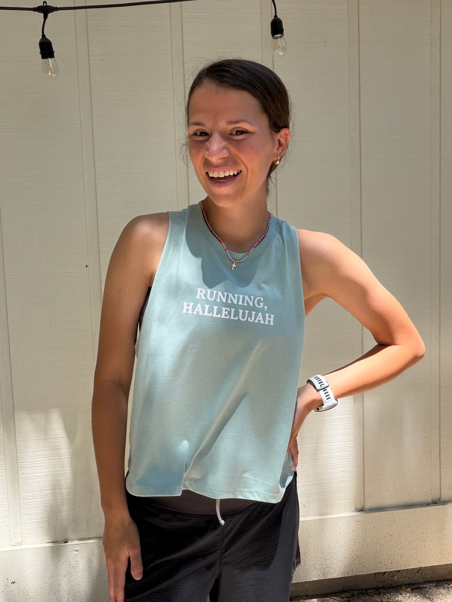 Running, Hallelujah Crop Tank
