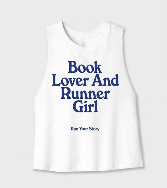 Book Lover and Runner Girl Crop Tank