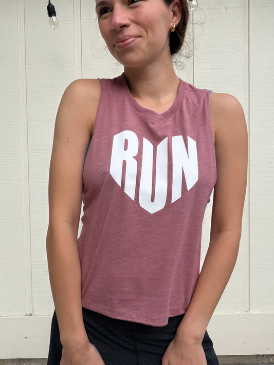 Run Love Crop Tank