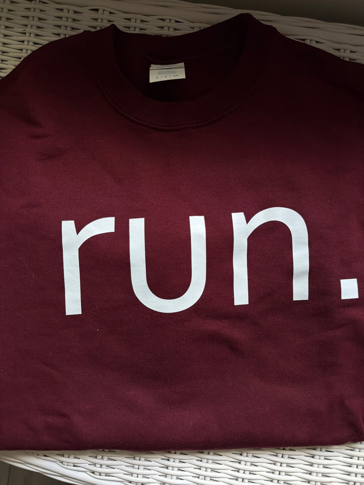 Size Small Maroon Run Sweatshirt