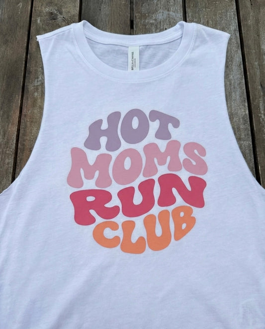 Hot Moms Run Club Crop Tank