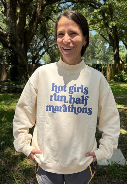Hot Girls Run Mock Neck
