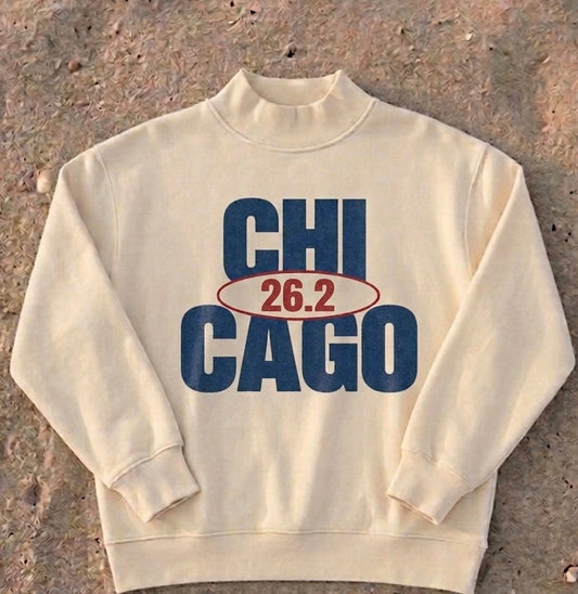 Chicago 26.2 Mock Neck Sweatshirt