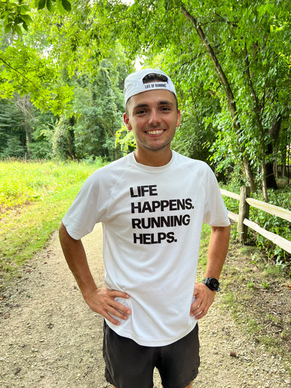 Men’s Life Happens Running Helps Peformance T-Shirt