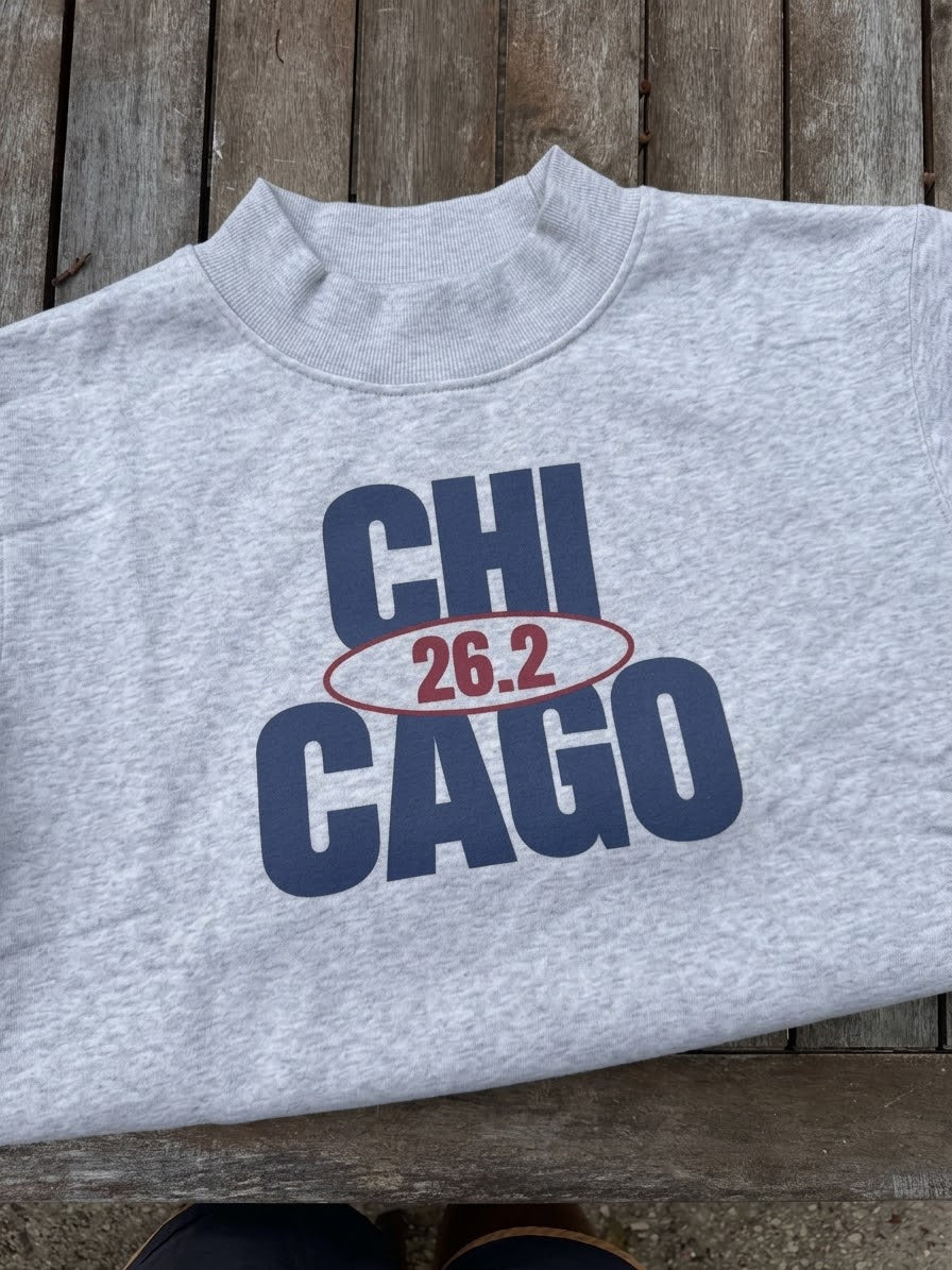 Chicago Mock Neck in Grey