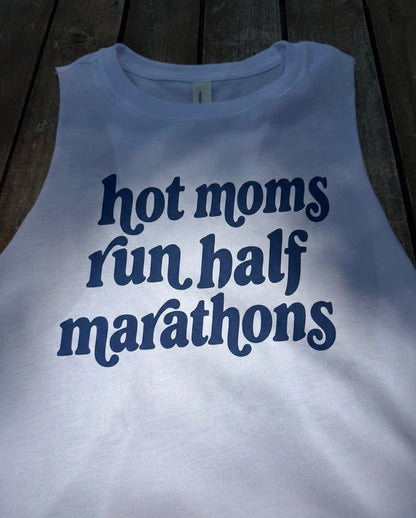 Hot Moms Run Crop Tank