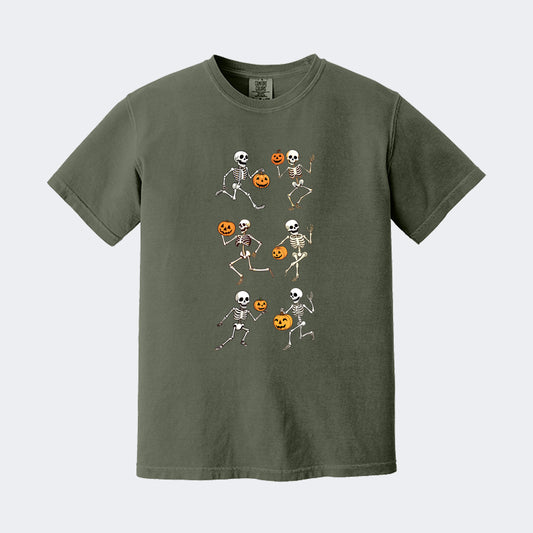 6 Pumpkin Skeletons Tee