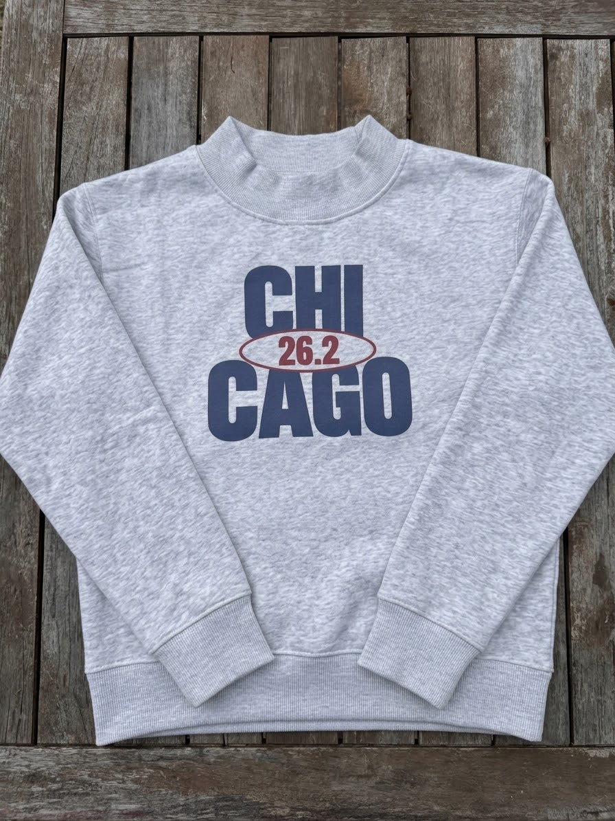 Chicago Mock Neck in Grey