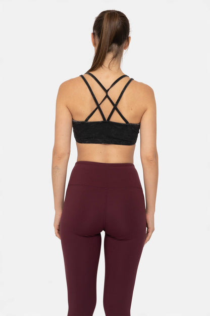 Mineral Wash Cotton Blend Lounge Bra (Final Sale)