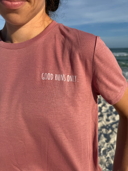 Good Runs Only Cropped Tshirt