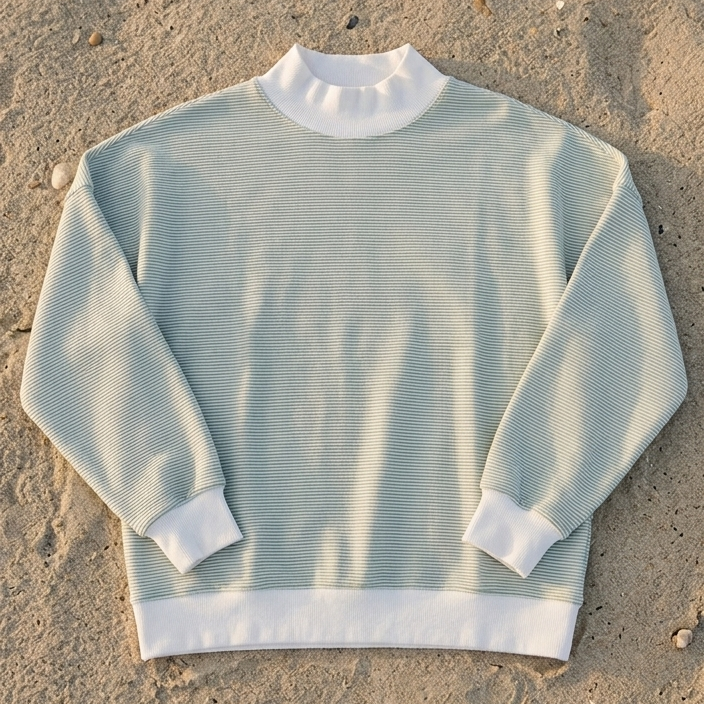 This Is My Happy Place Mock Neck Sweatshirt