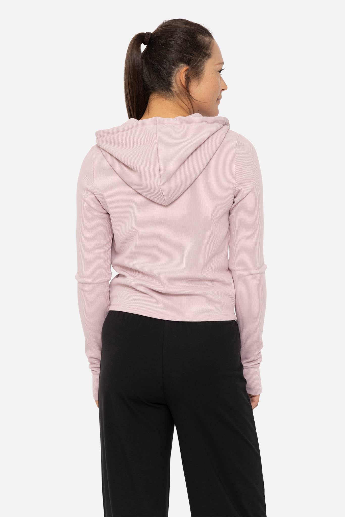 Ribbed Lounge Hoodie