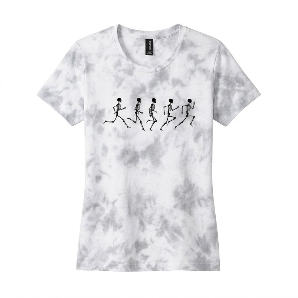 Skeleton Performance Short Sleeve Tie Dye