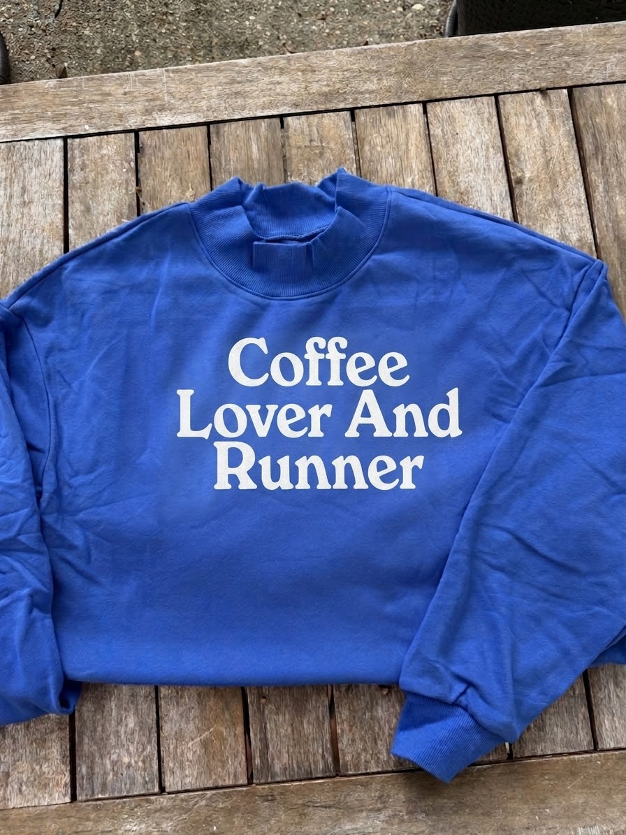 Customizable Runner Mock Neck Sweatshirt