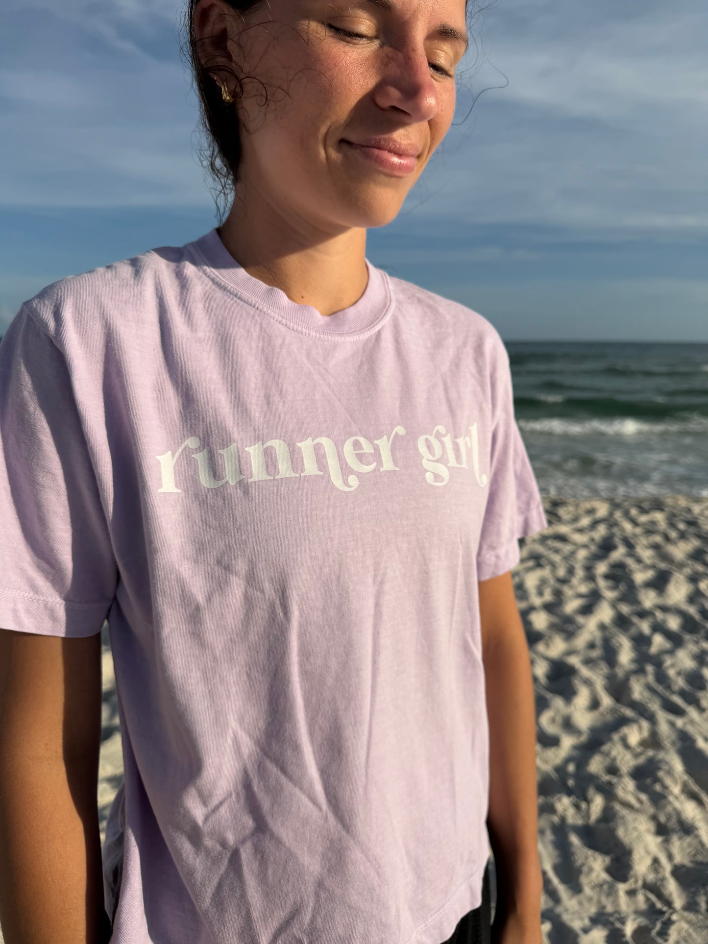 Runner Girl Cropped Tshirt