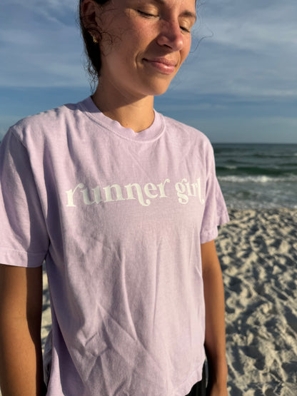 Runner Girl Cropped Tshirt