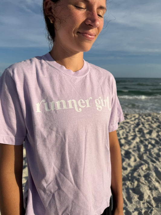 Runner Girl Cropped Tshirt