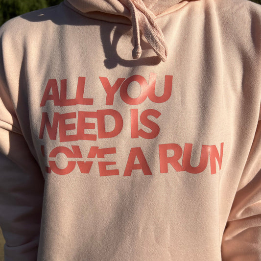 All You Need Is A Run Cropped Hoodie