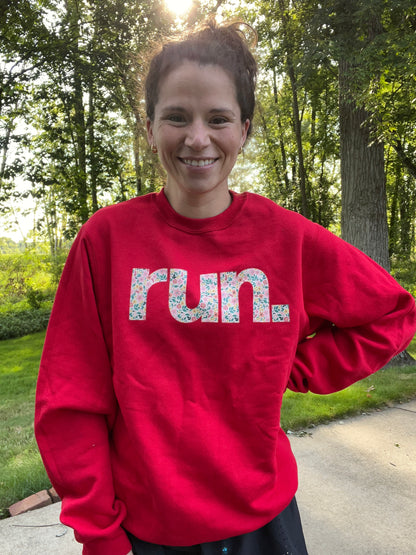 Spring Run Sweatshirt in Red