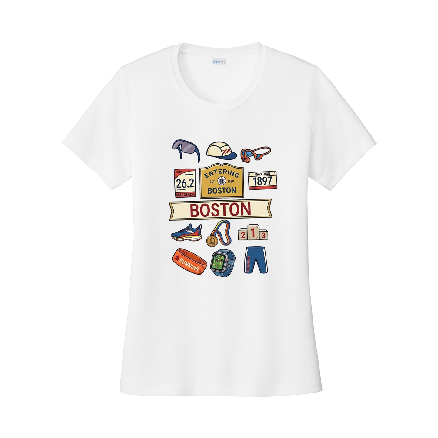 The Boston Colorful Performance Tshirt