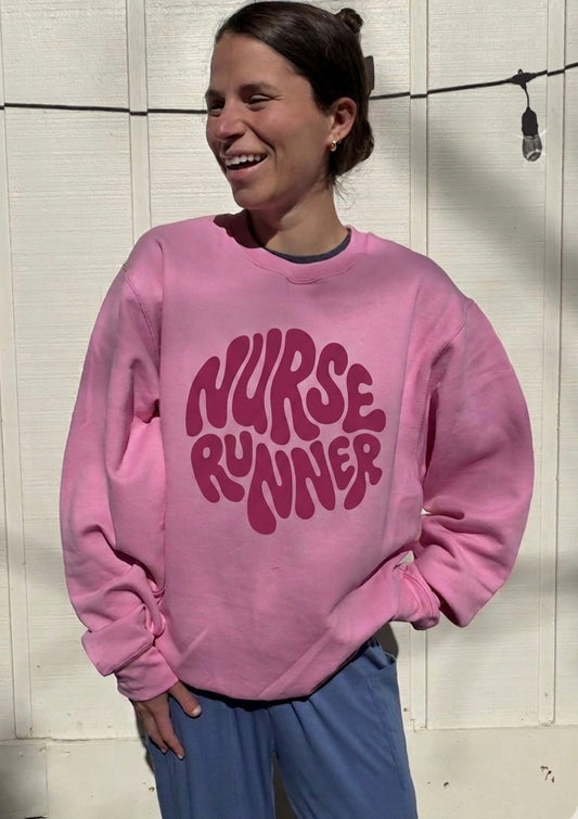 The Nurse Runner Sweatshirt in Blossom