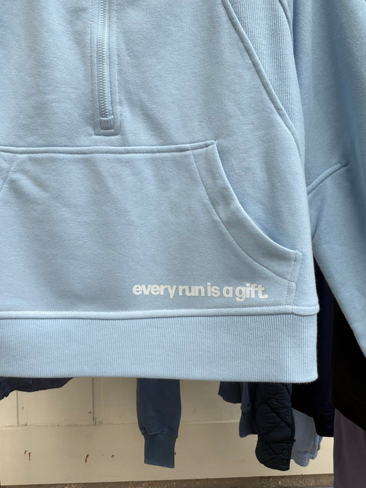 Every Run Is A Gift Blue Hoodie