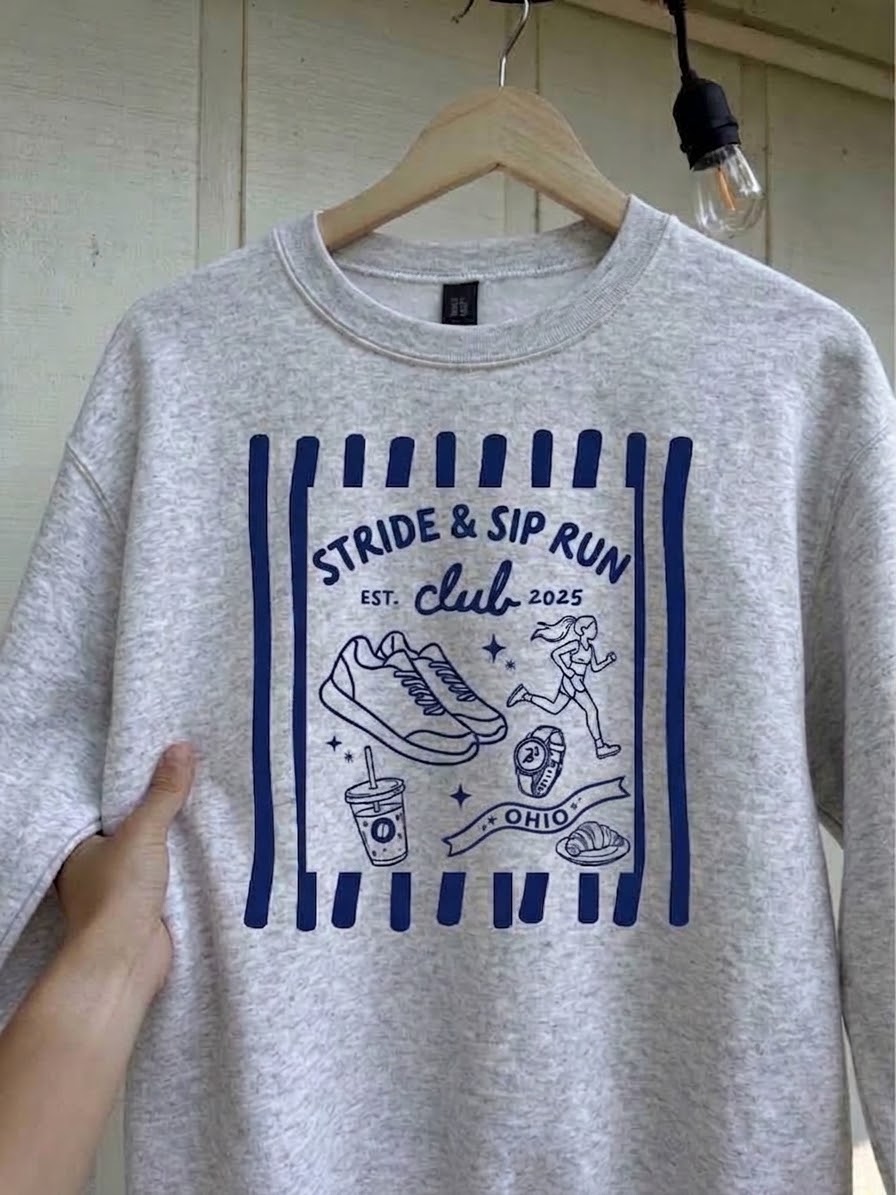 Stride and Sip Run Club Sweatshirt