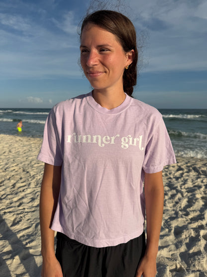 Runner Girl Cropped Tshirt