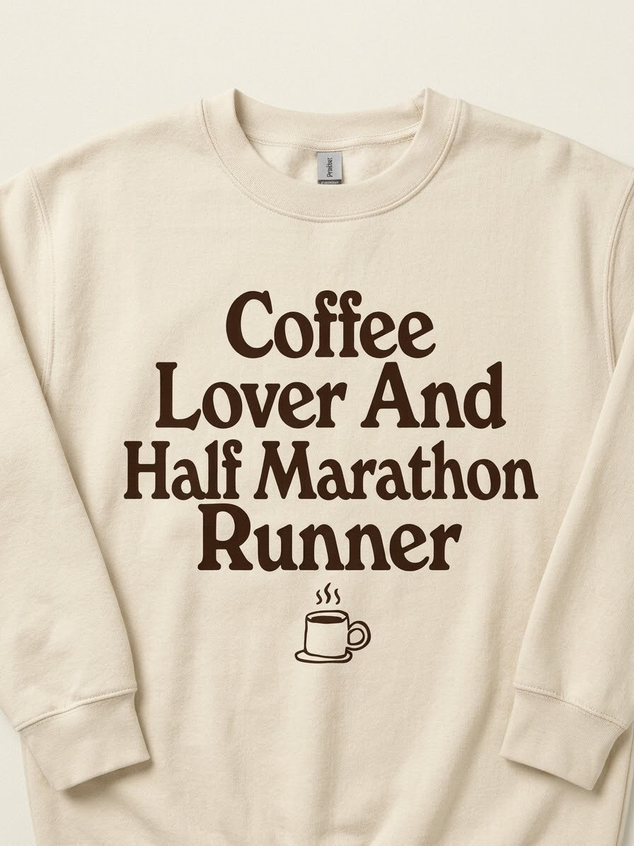 Coffee Lover and Runner Sweatshirt