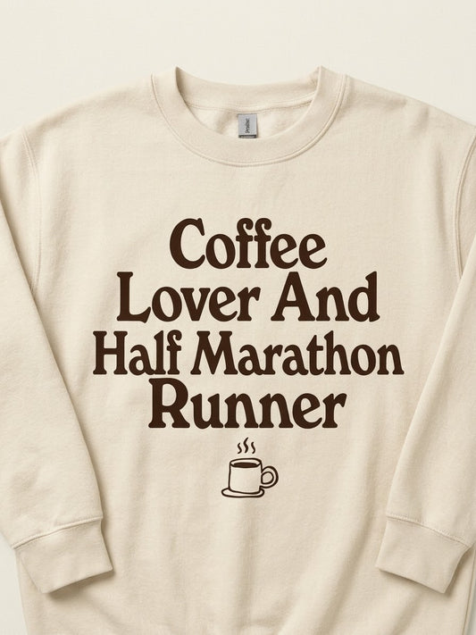 Coffee Lover and Runner Sweatshirt