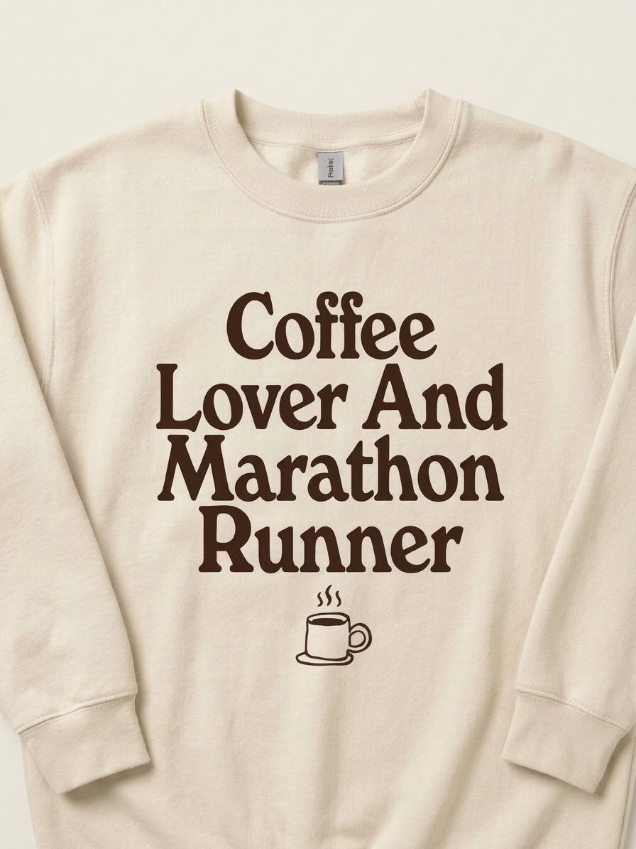 Coffee Lover and Runner Sweatshirt