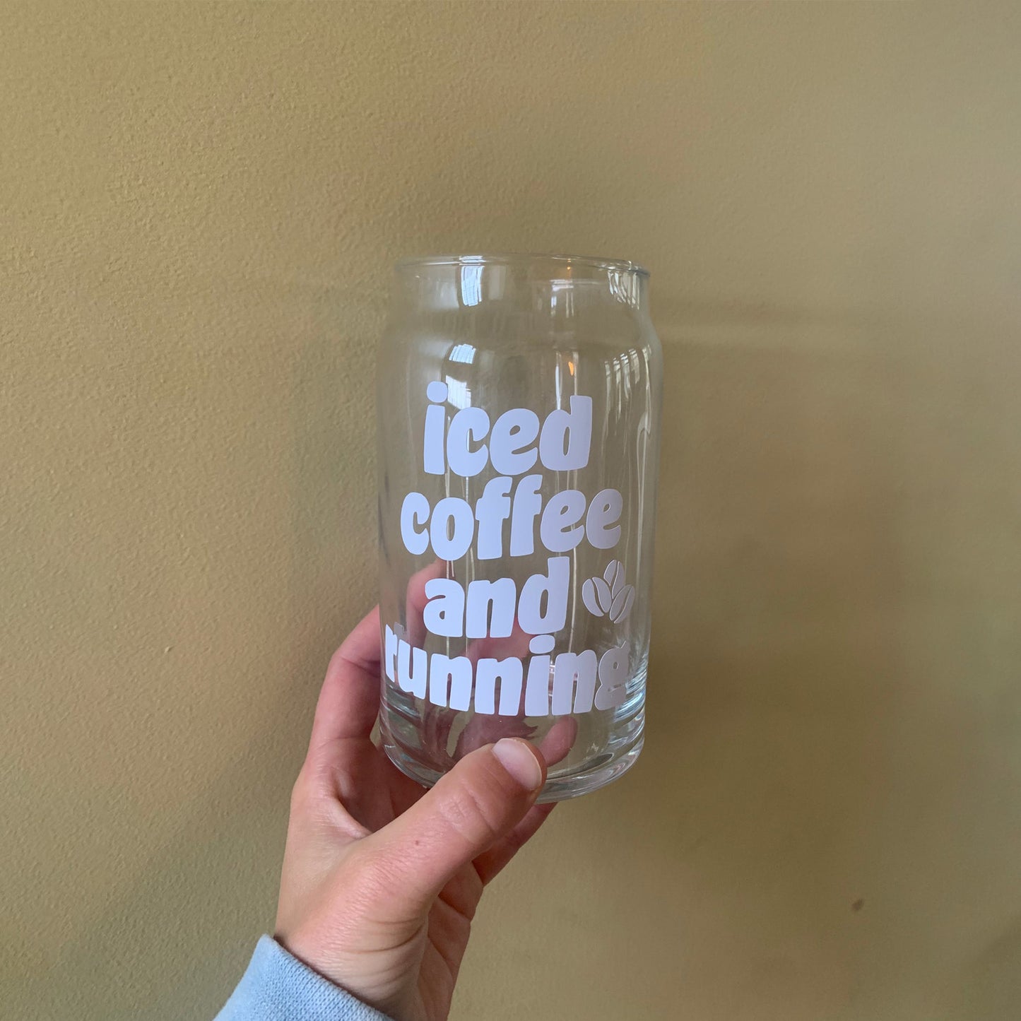 Iced Coffee and Running Glass