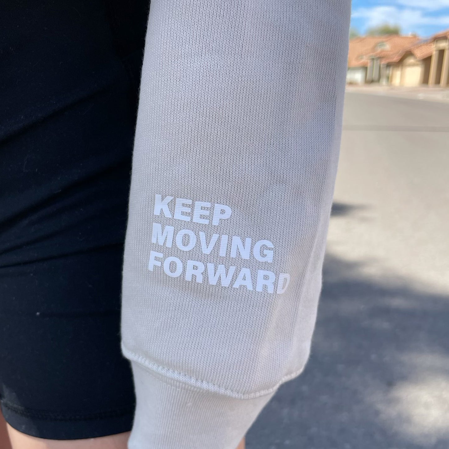 Keep Moving Forward Cropped Hoodie