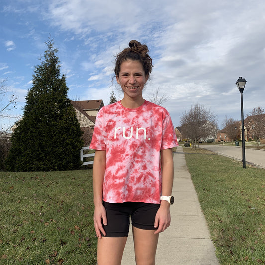 Red Run Tie Dye Tee