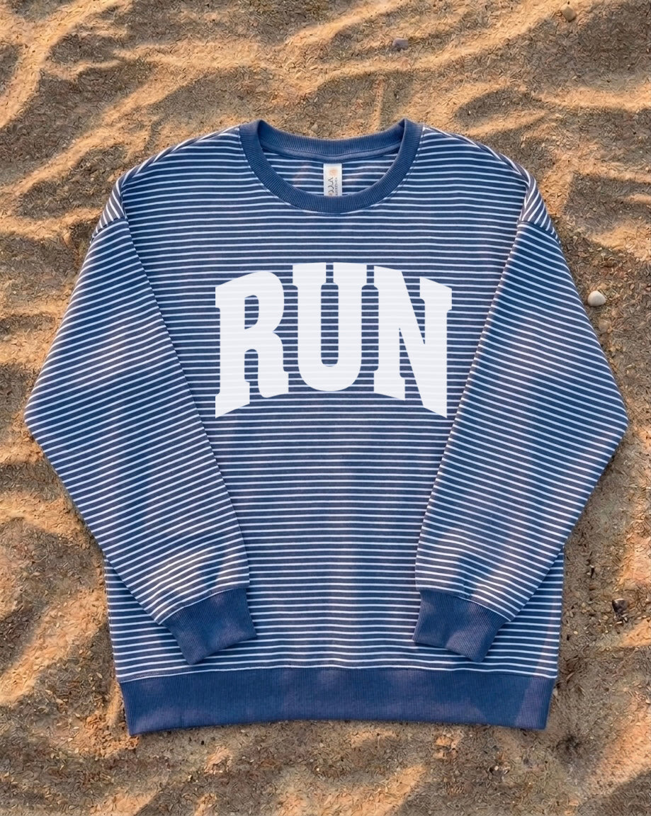Run Striped Sweatshirt