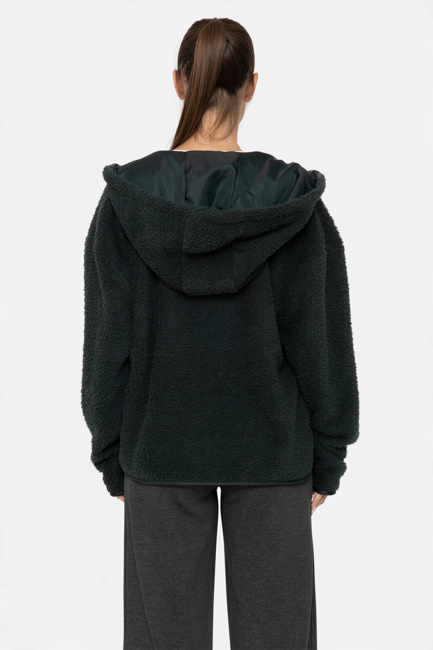 Zip Up Sherpa Hoodie