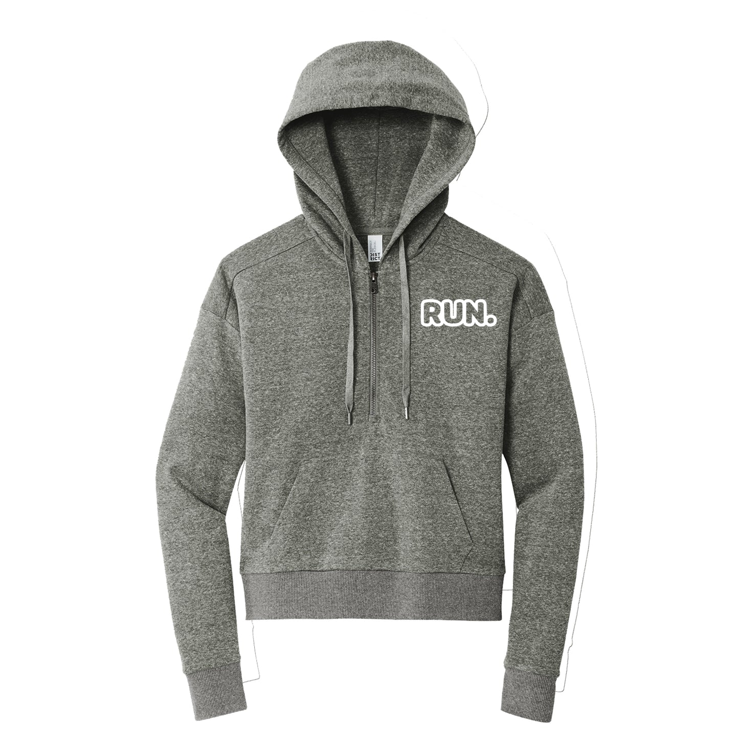 Run Outline Zip Up Hoodie